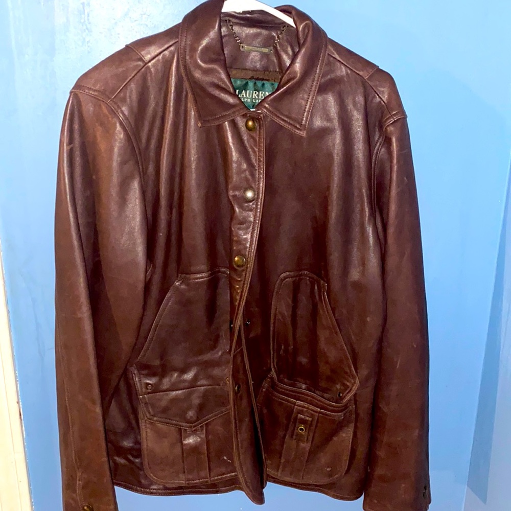 polo leather jacket